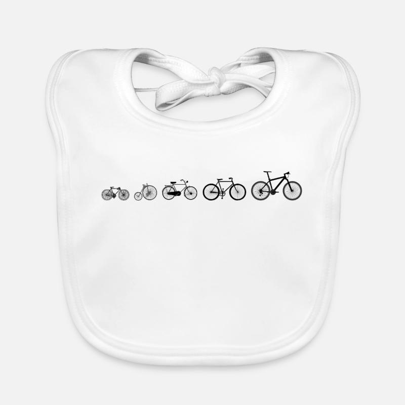 Evolutionsentwicklung des Radfahrens Baby Bio-Lätzchen