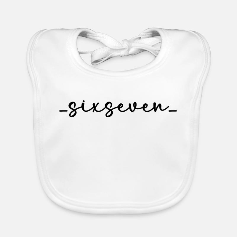 SixSeven - Bavoir bio Bébé - blanc