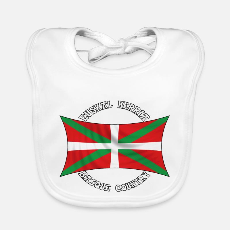 drapeau basque Bavoir bio Bébé