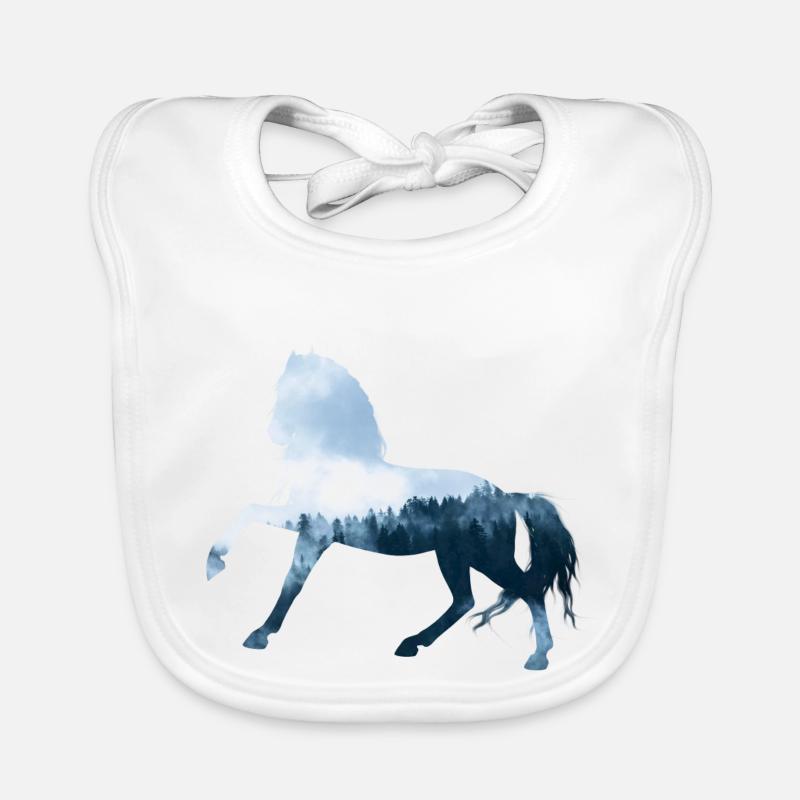 horse Organic Baby Bibs