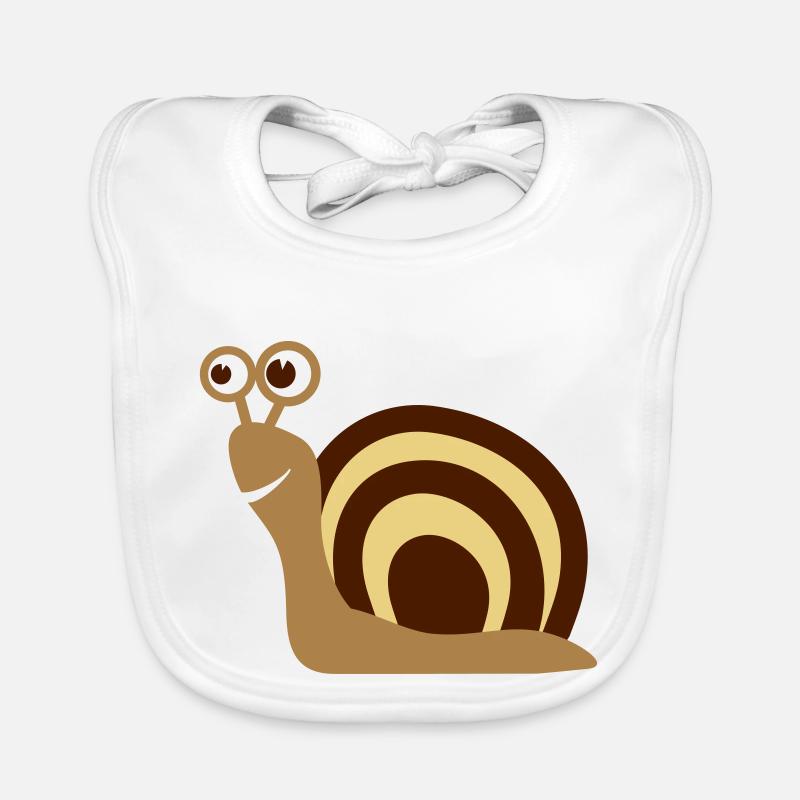 Schnecke Geschenk Baby Bio-Lätzchen