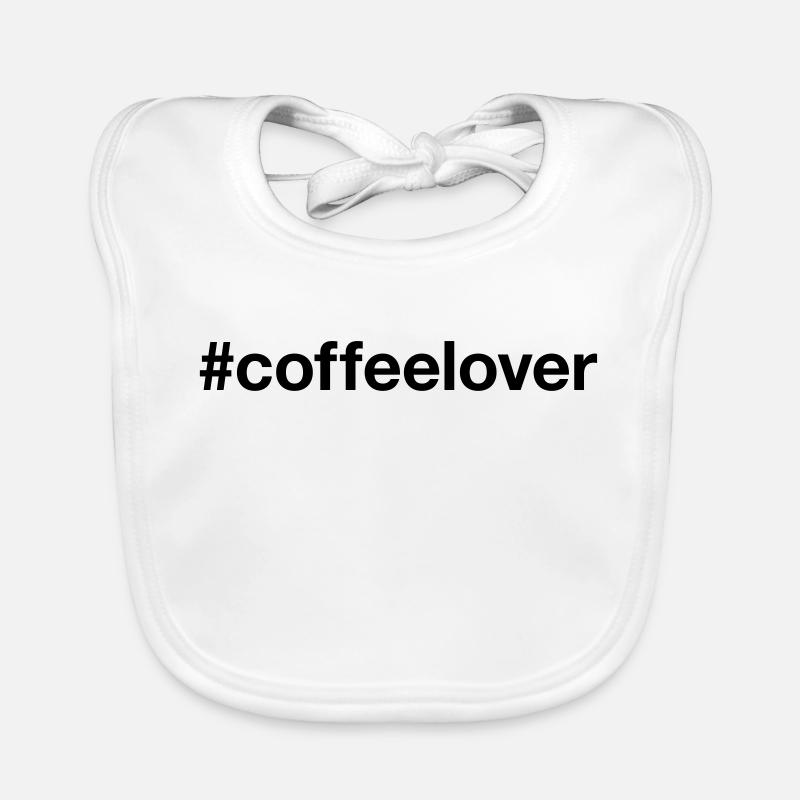 COFFEE LOVER Hashtag Coffee Lovers Organic Baby Bibs