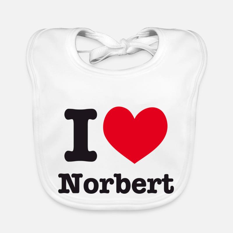 i love norbert Organic Baby Bibs