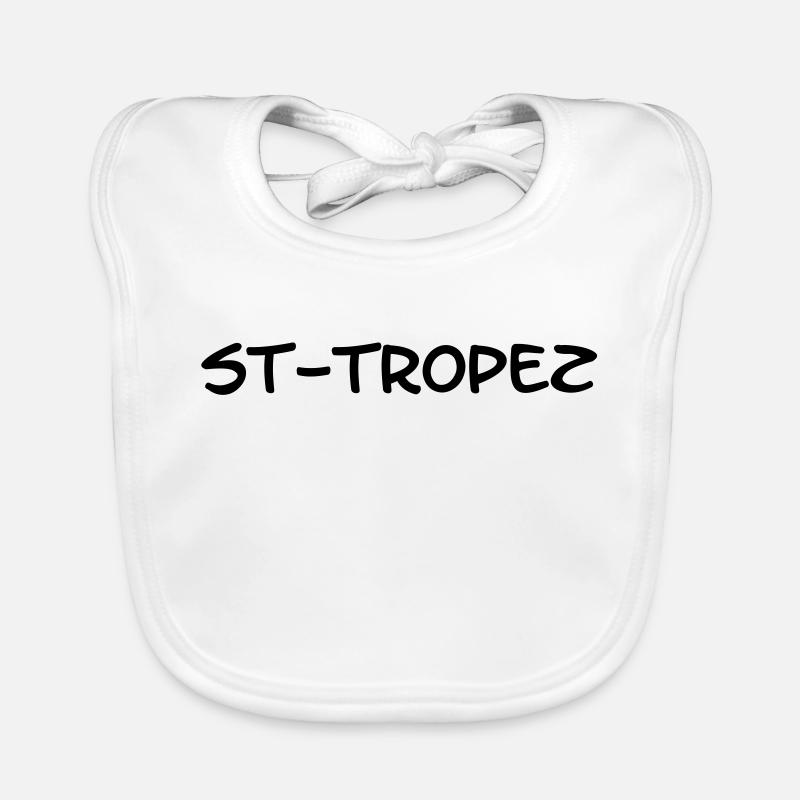 Saint-Tropez ! Bavoir bio Bébé