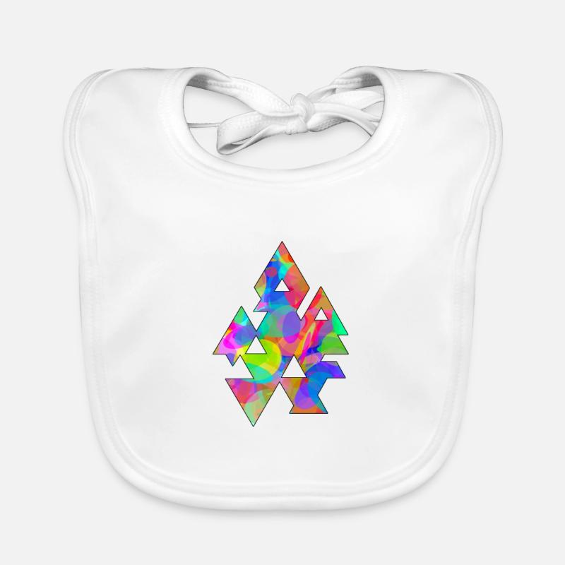 Triangles et cercles Bavoir bio Bébé