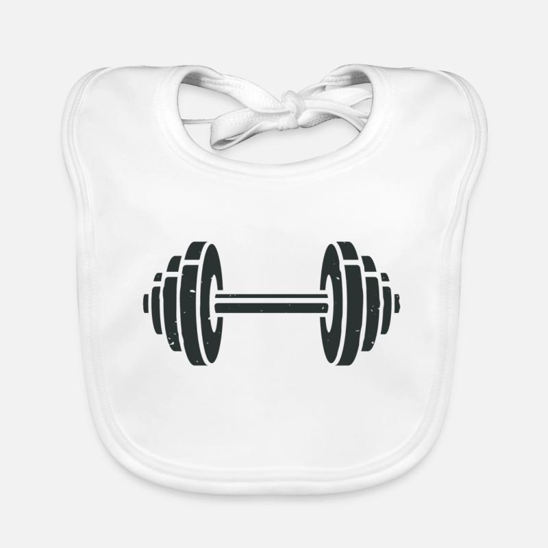 dumbbell Organic Baby Bibs