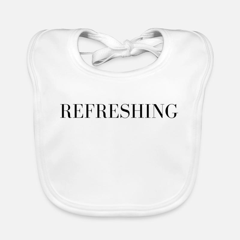 Erfrischend - Englisches Wort Baby Bio-Lätzchen