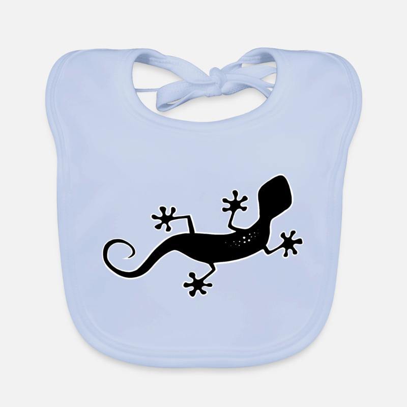 Stylized gecko Organic Baby Bibs