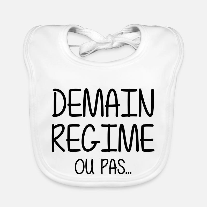 Régime - Diète - Gros - Grosse - Humour - Marrant Bavoir bio Bébé