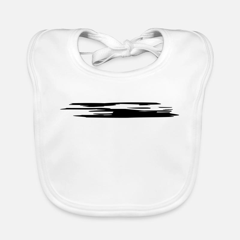 Blob Stroke Stripe Marker TOP (Vectorgraphic) Organic Baby Bibs