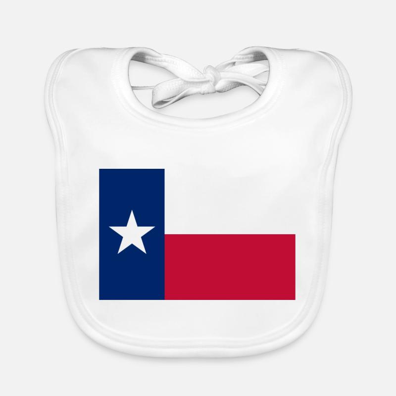 Texas Texas flag drapeau Bavoir bio Bébé