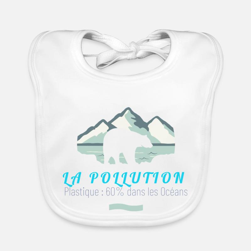 LA POLLUTION Bavoir bio Bébé