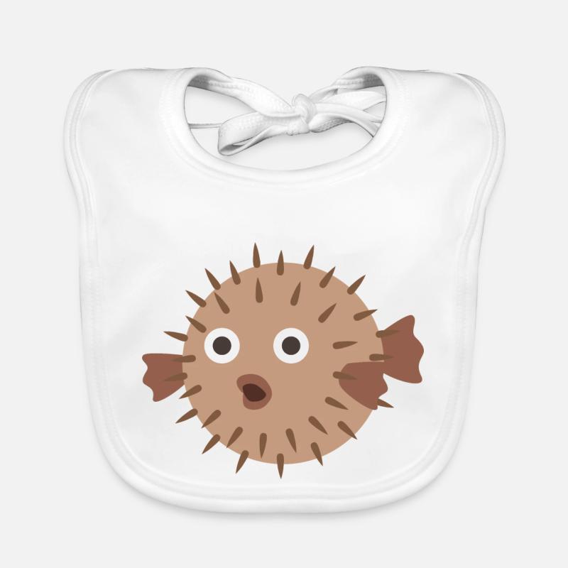 Puffer fish Organic Baby Bibs