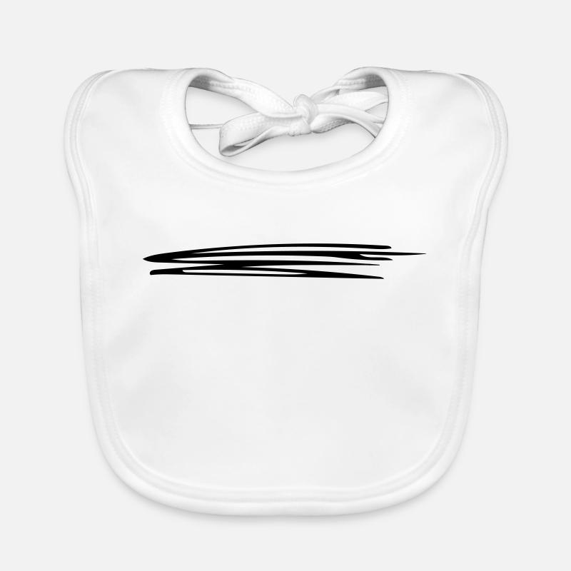 Sweeping lines | Vectorgraphic = Change Colors Organic Baby Bibs