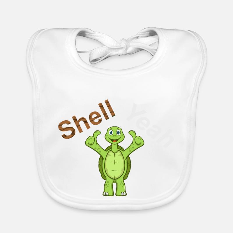 Shell Yeah Schildkröte Turtle Baby Bio-Lätzchen