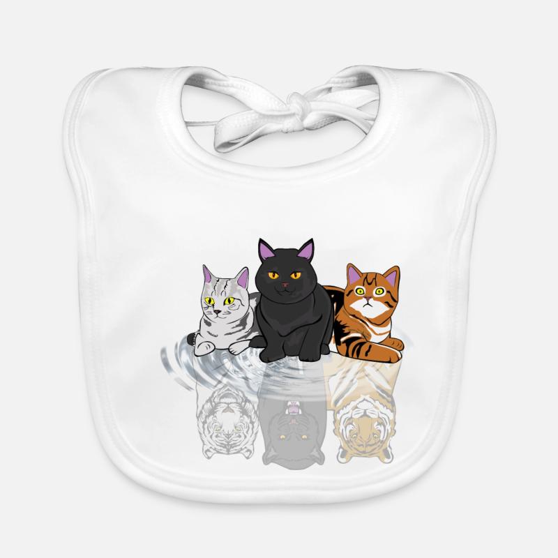 Chats miroir miroir guépard tiger costume Bavoir bio Bébé
