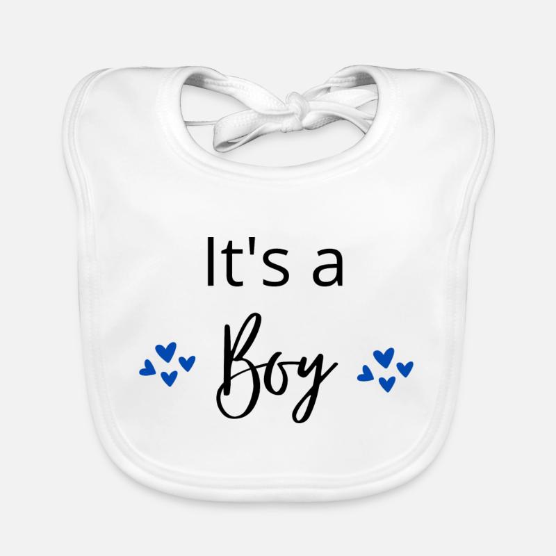 its a boy Organic Baby Bibs