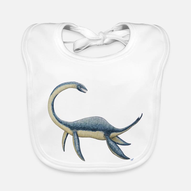Dinosaur Plesiosaurus Organic Baby Bibs