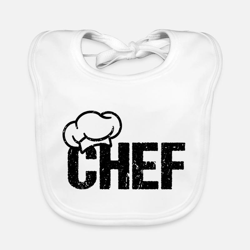 CHEF Chef's Hat Organic Baby Bibs