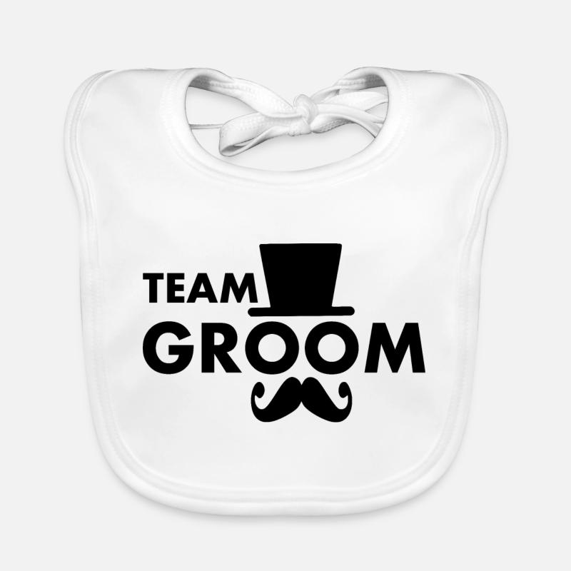 Team groom Organic Baby Bibs