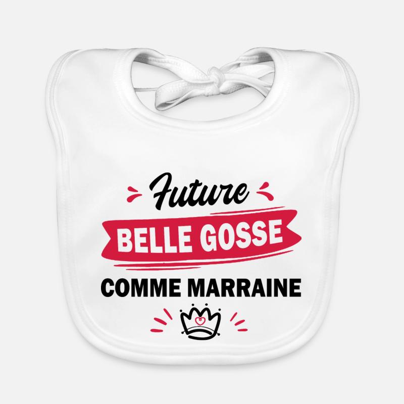 future belle gosse comme marraine Bavoir bio Bébé