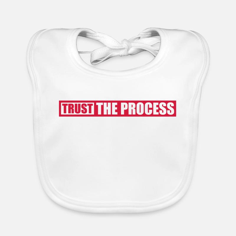 trust the process Zitat Baby Bio-Lätzchen