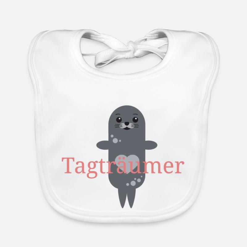 Tagträumer Robbe Baby Bio-Lätzchen
