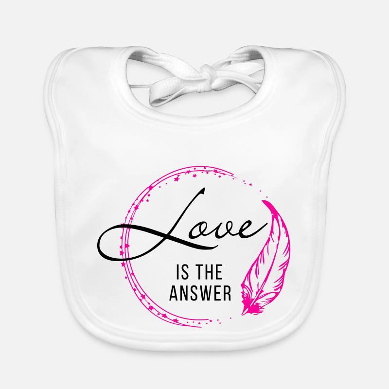 LOVE is the answer Baby Bio-Lätzchen