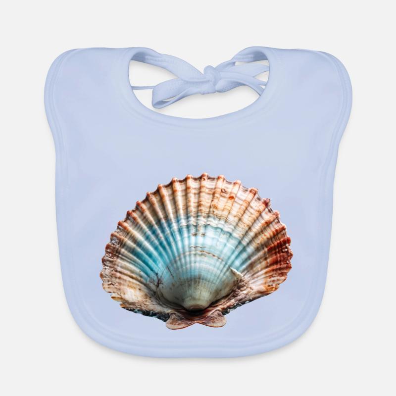 Scallops are also called pilgrim mussels Organic Baby Bibs