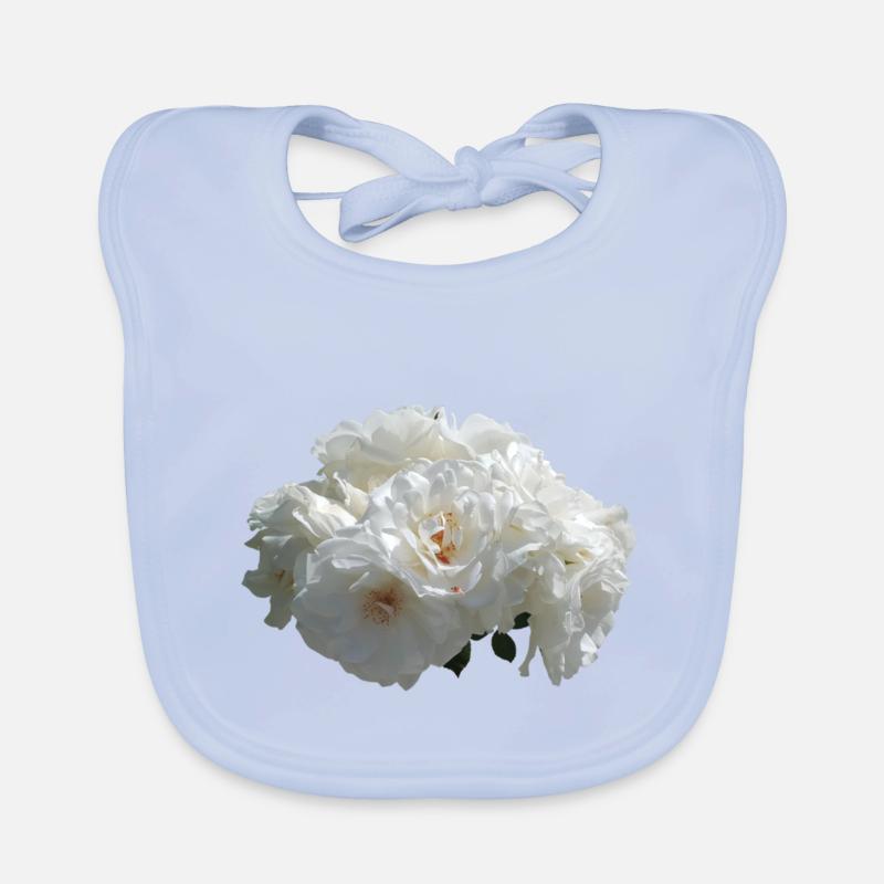 Rosier blanc Bavoir bio Bébé