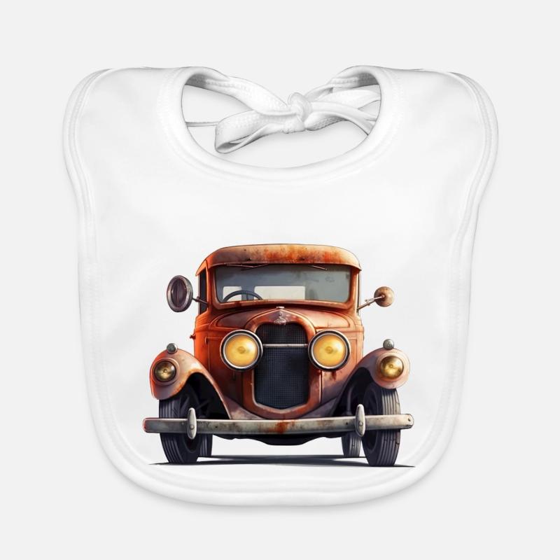 Oldtimer brauchen Liebe Baby Bio-Lätzchen