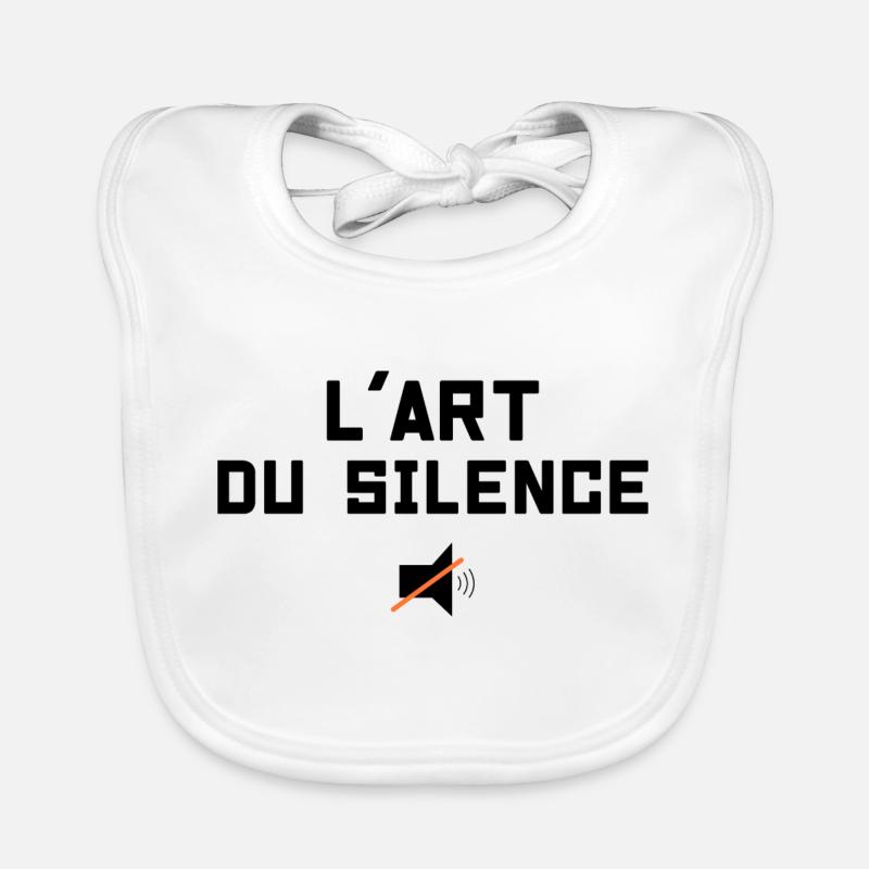L'Art Du Silence Bavoir bio Bébé