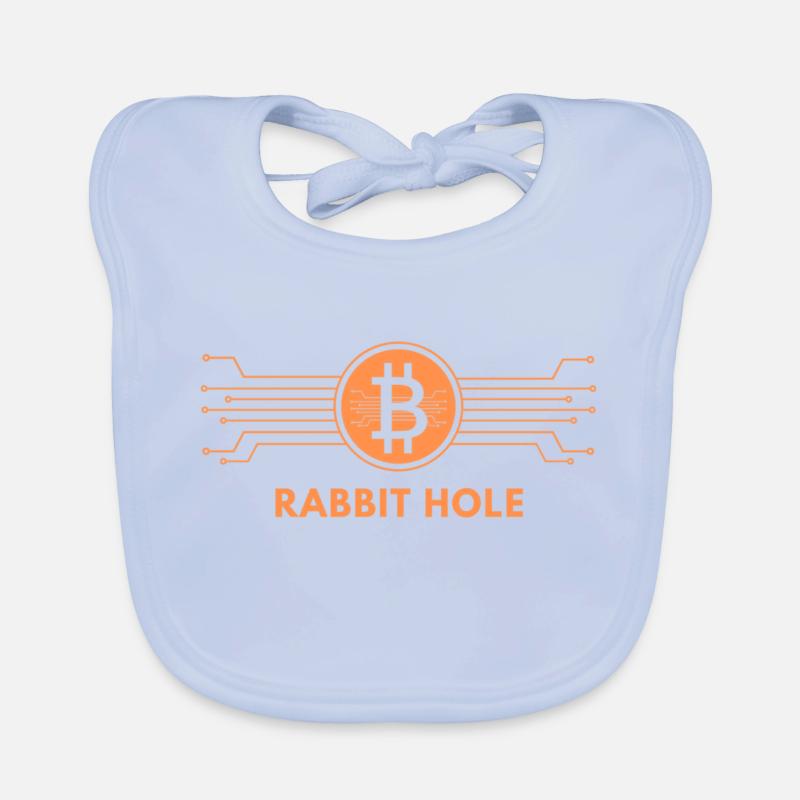 Bitcoin Rabbit Hole Organic Baby Bibs