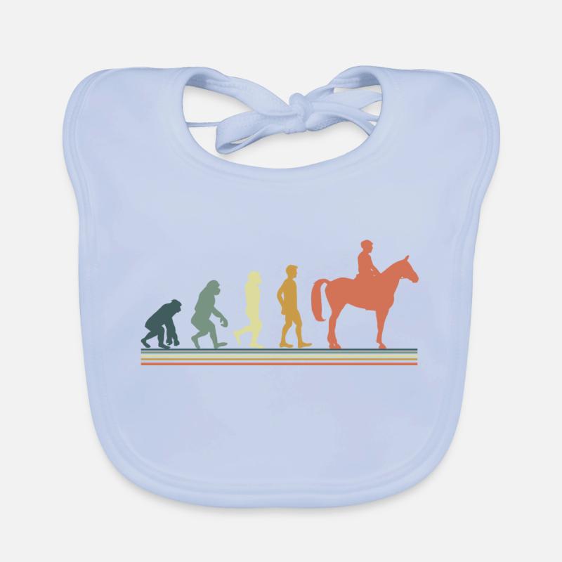 Evolution cheval Bavoir bio Bébé