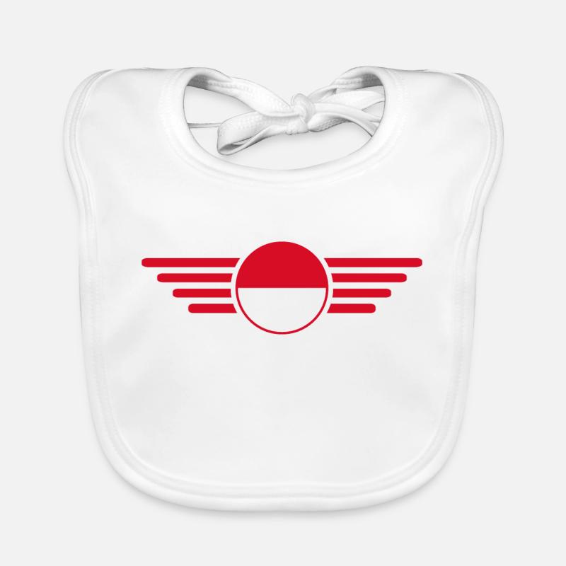 Monaco Stil Design T-Shirt Baby Bio-Lätzchen