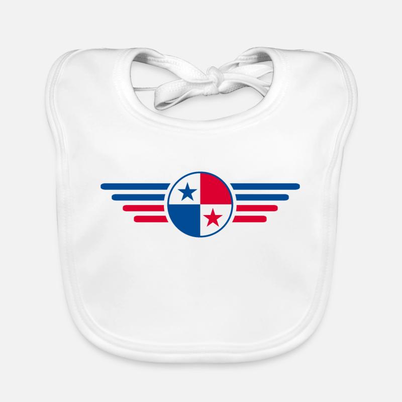 I Love Panama, Elegance Style Design T-Shirt Organic Baby Bibs