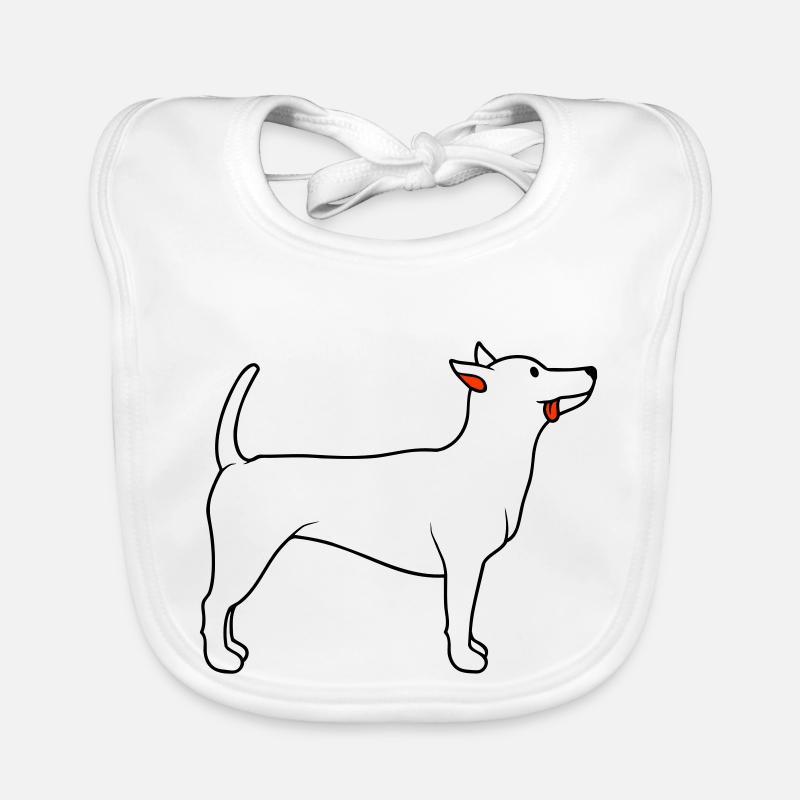 Cher chien tire la langue joyeusement Bavoir bio Bébé