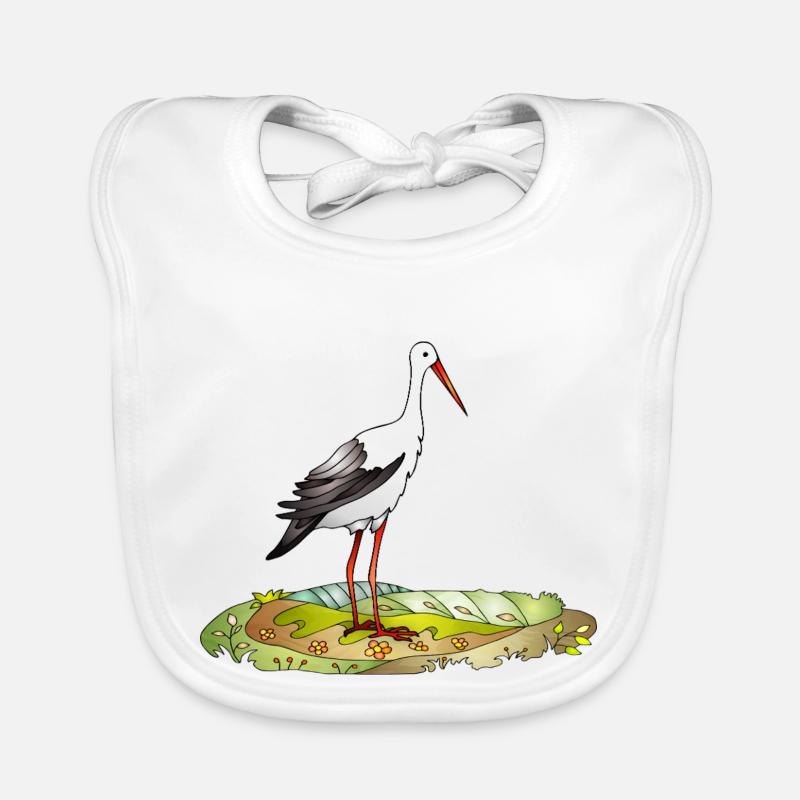 Stork bird Organic Baby Bibs