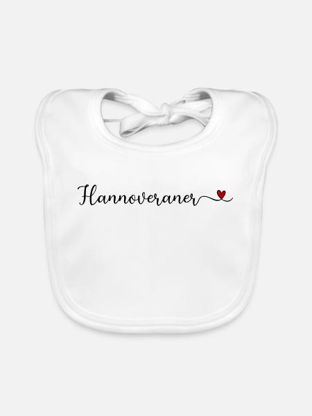 Hannoveraner - Baby Bio-Lätzchen - Weiß - Vorne