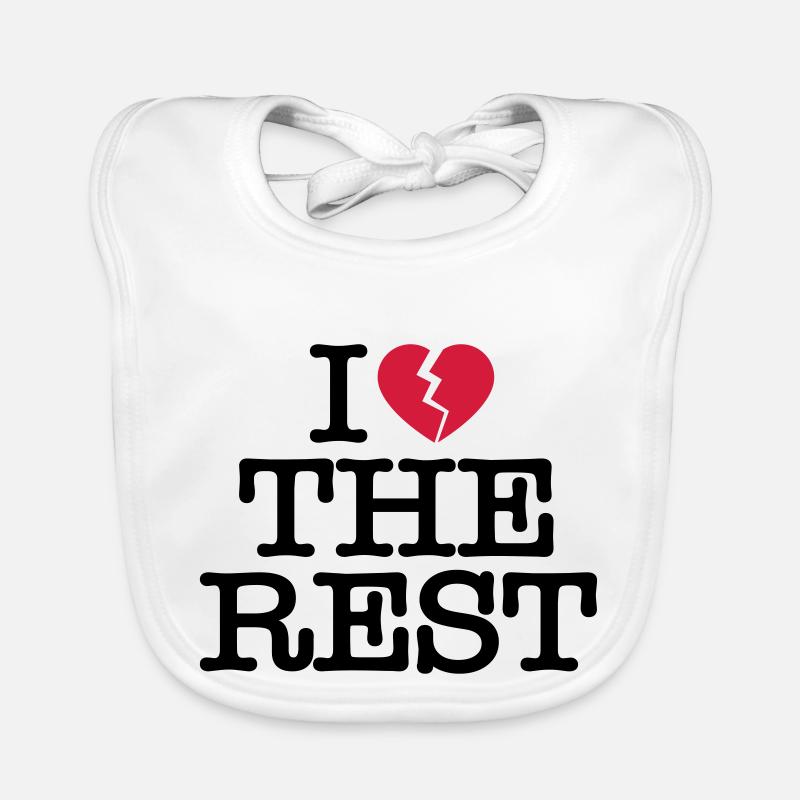 I hate the rest - Baby Bio-Lätzchen - Weiß