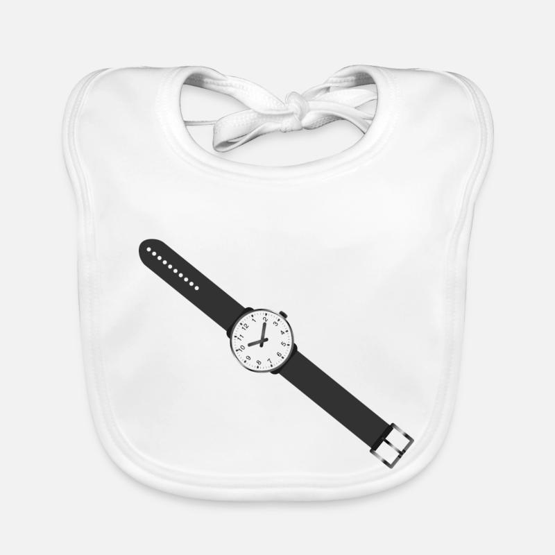 clock time clock time hourglass hourglass162 Organic Baby Bibs