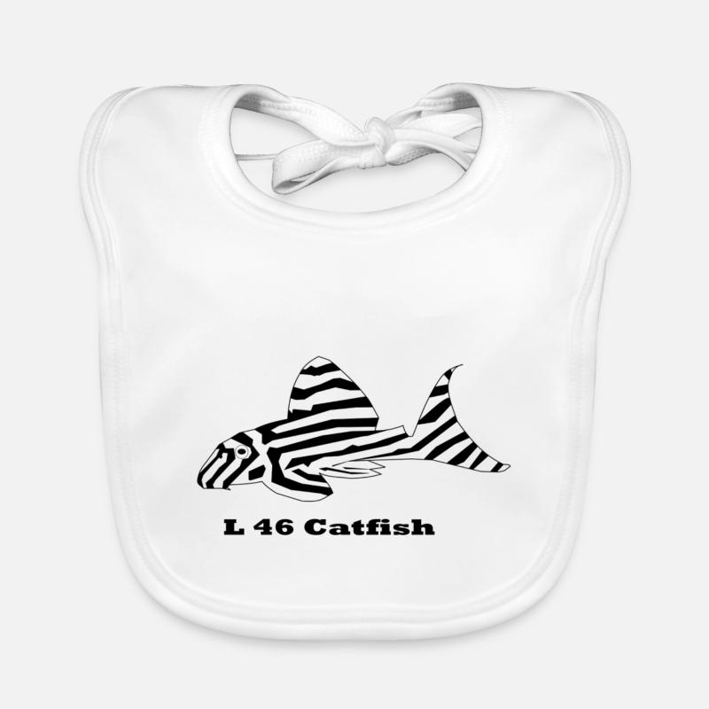 L46 catfish Organic Baby Bibs