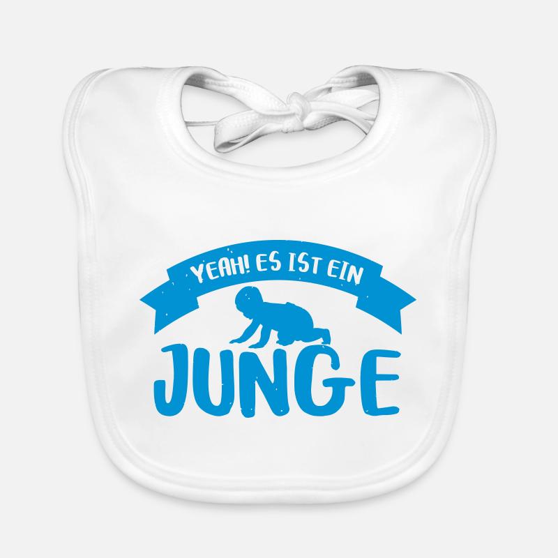 Yeah! Es wird ein Junge Baby Bio-Lätzchen