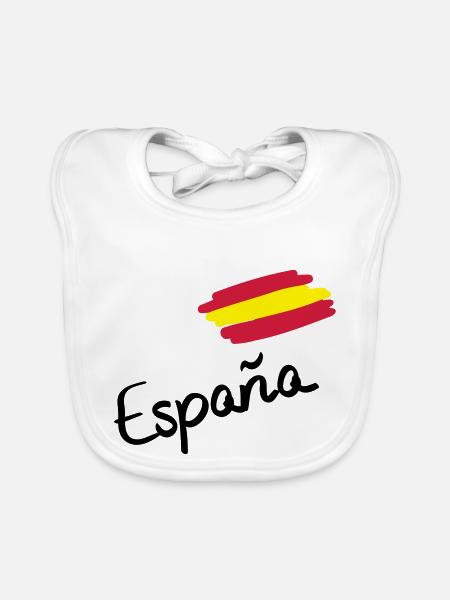 spain__f3 - Baby Bio-Lätzchen - Weiß - Vorne