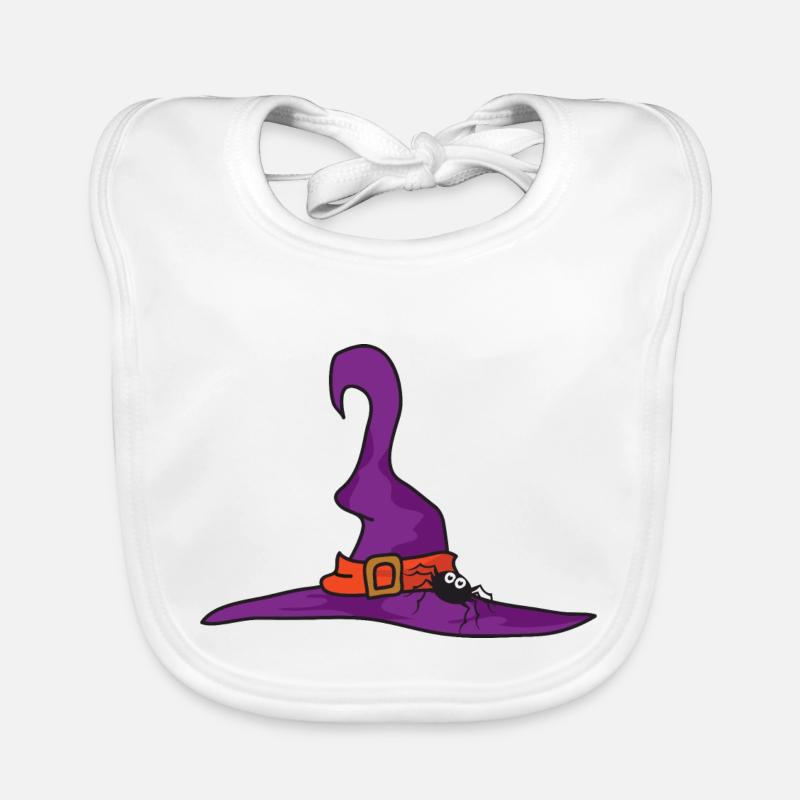 Halloween Chapeau sorcière araignée Bavoir bio Bébé