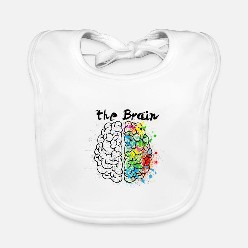 The Brain - Baby Bio-Lätzchen - Weiß