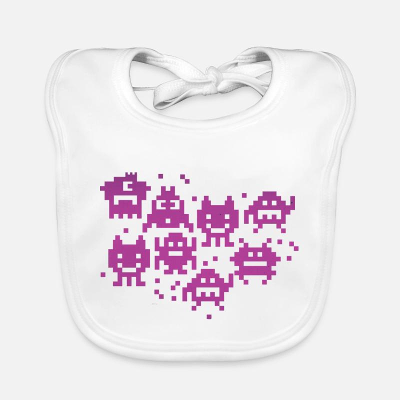 pixelart Organic Baby Bibs