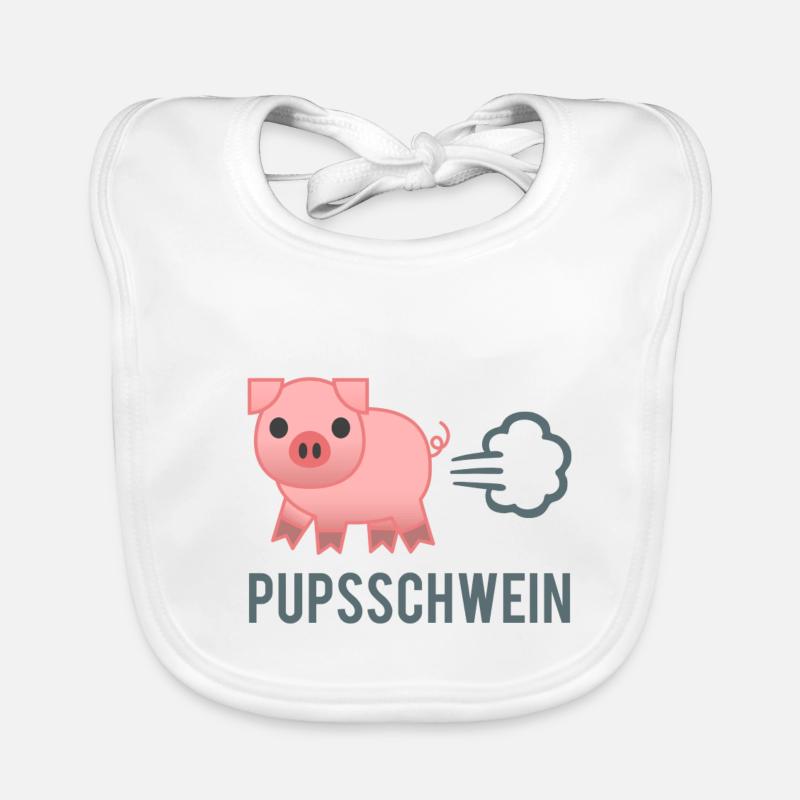 Pups Schwein Baby Bio-Lätzchen