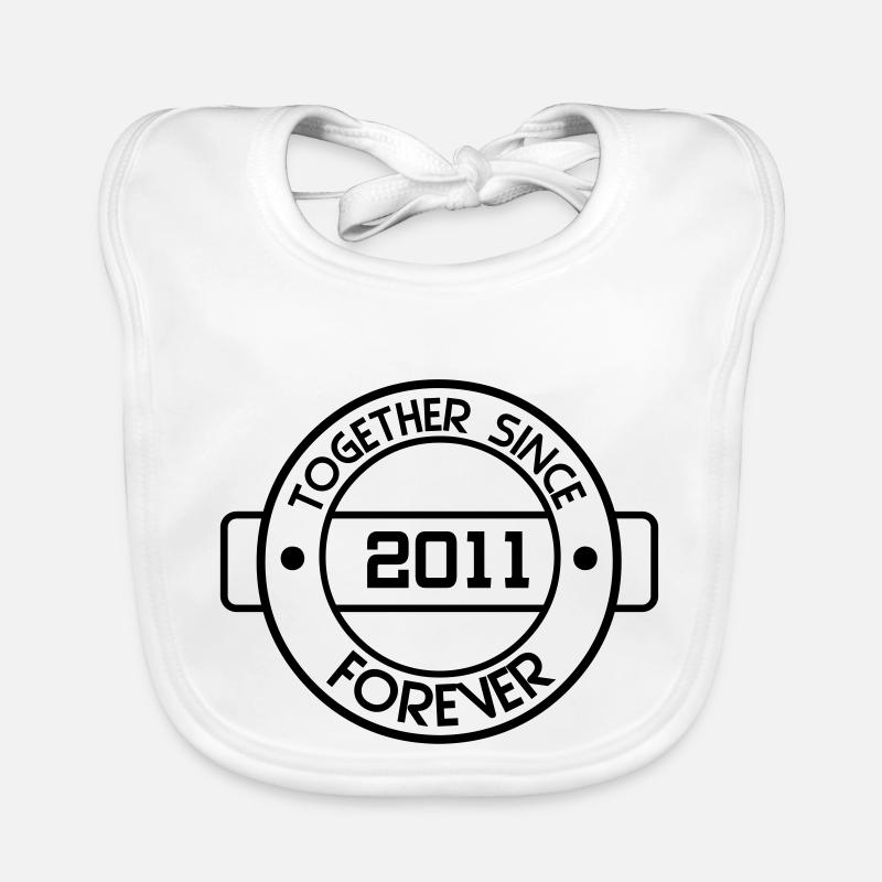 together since 2011 Baby Bio-Lätzchen