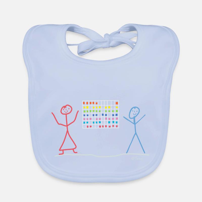 Agile project management stick figure, work Organic Baby Bibs